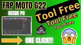 FRP MOTO G22 CON TOOL GRATIS DESDE PCAPORTE [upl. by Rosmunda]