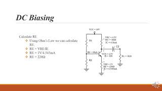 BJT Amplifier Design Part 1 DC Biasing [upl. by Carmelle]