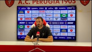 Conferenza di Formisano pre gara Perugia Lucchese [upl. by Laoj154]