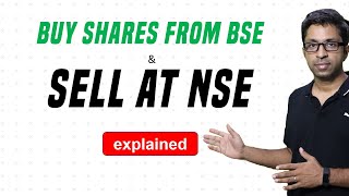 Can We Buy Shares from BSE and Sell at NSE  With Live Trading [upl. by Gowrie]