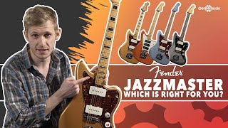 Jazzmaster comparison  Which Fender Jazzmaster is right for you [upl. by Ajile]