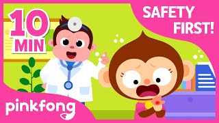 First Aid SongI got a boo boo and more  Compilation  Safety Songs  Pinkfong Safety Rangers [upl. by Whit]