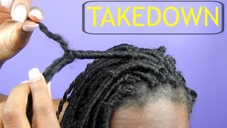 How To Safely Take Down Individual Faux Locs in 20 minutes [upl. by Buck]