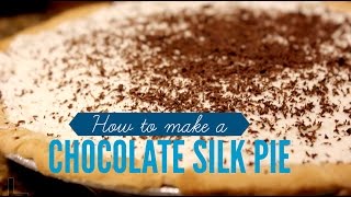 How to Make a French Chocolate Silk Pie  rachel republic [upl. by Leribag]