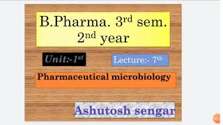 Pharmaceutical microbiology for BPharm 3rd Sem 2nd year Lecture7 topiccultivation of anaerobes [upl. by Enneiluj160]