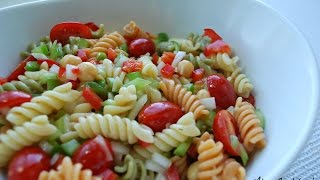 Simple Pasta Salad Recipe [upl. by Eniawtna933]