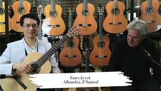 Alhambra Z Natural Entrymid Range Classical Guitars  Daniel Nistico Guitar Range Review [upl. by Cinnamon618]