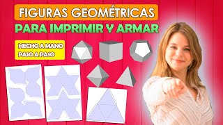 Figuras geométricas para imprimir y armar [upl. by Ruella]