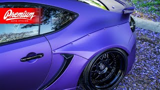 Purple Metallic Wrapped BRZ Rally Backer WIDEBODY KIT [upl. by Alesandrini]