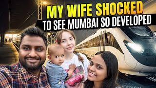 My Russian Wife and Son First Time in Mumbai Metro amp Juhu Beach Adventure😍 Explore India [upl. by Meir234]