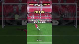 Evolution of POGBA Penalty kick in FIFA games ⚽️ gaming gameplay fifa23 fc24 pogba football [upl. by Darreg]