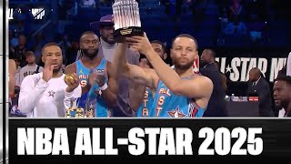 Steph Hoists the 2025 Kobe Bryant NBA AllStar MVP Award 🏆  NBA on TNT [upl. by Aliakim497]