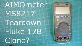 Aimometer MS8217 Multimeter teardown Fluke 17B Clone [upl. by Enimsaj357]