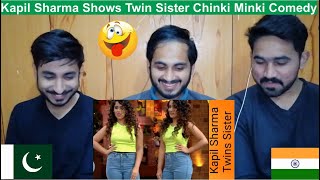 Pakistani Reaction On Kapil Sharma Show Twins Sister Chinki Minki Comedy  PAK Reviews [upl. by Atauqal]