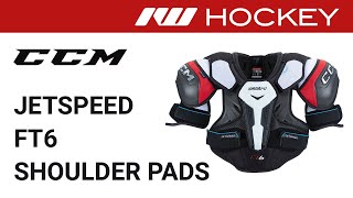 CCM JetSpeed FT6 Shoulder Pad Review [upl. by Atsahc]