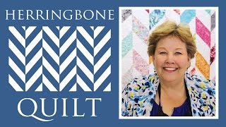 Make a Herringbone Quilt with Jenny Doan of Missouri Star Video Tutorial [upl. by Frasier]