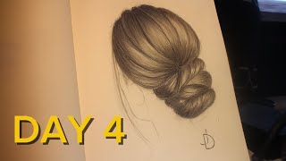 Comment dessiner des cheveux réalistes tuto [upl. by Ennayelsel]