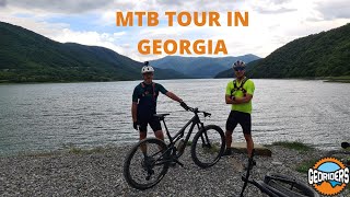 Mountain bike tour in Kazbegi  From Ananuri lake to Bazaleti lake  Georiders [upl. by Jagir804]