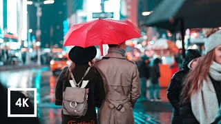 Walking in Heavy Rainstorm in NYC Umbrella Rain Binaural Sounds For Sleep and Study 4k ASMR [upl. by Cirek188]