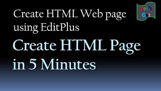 How to create HTML Web page using EditPlus  Web Development Tutorial for Beginners YouTube [upl. by Hillary43]