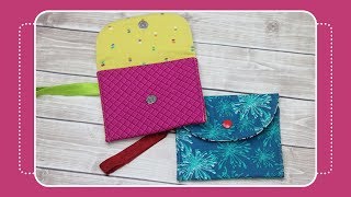 How to Sew a Snappy Wristlet with the Crafty Gemini [upl. by Oralie]