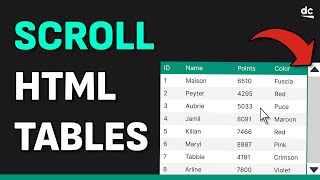 How to Add Scrolling amp Sticky Headers to HTML Tables with CSS [upl. by Binah447]