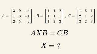 Równanie macierzowe  metoda rozwiązywania  przykład [upl. by Fidelity]