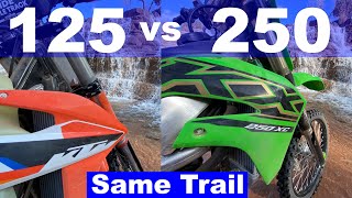 125 Two Stroke vs 250 Four Stroke  Which to Pick [upl. by Ykcaj493]