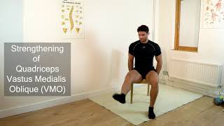 Quadriceps and Vastus Medialis Oblique VMO strengthening exercise 63 [upl. by Yellah]