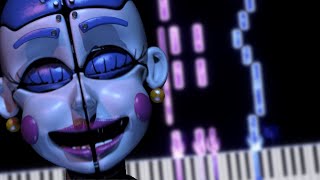 Crumbling Dreams Balloras Music Box  FNaF Sister Location  Piano Tutorial [upl. by Moreland441]