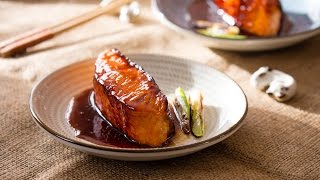 Eng Sub照烧三文鱼 Salmon Teriyaki【曼食慢语第87集】 [upl. by Henden]