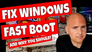 Disable Windows FAST BOOT  FAST START amp Why You Should [upl. by Sirtimid976]