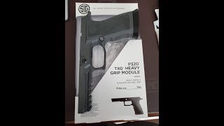 Sig P320 TXG Heavy Grip Module Range Review [upl. by Spillar]