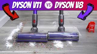 Dyson V8 vs V11 Cordless Vacuum Cleaner COMPARISON [upl. by Ybot]