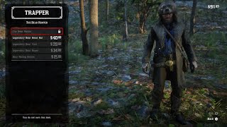 Red Dead Redemption 2  Where to Sell Legendary Bear Pelt and Obtain BEAR HUNTER Set Locate Trapper [upl. by Santos]