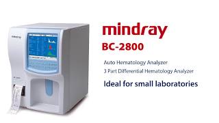 Mindray BC 2800 Hematology Analyser  3 part differential Hematology Analyser [upl. by Hagood825]