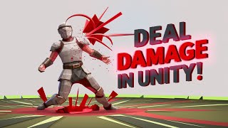 Making Characters Take Damage and Lose HealthUnity Tutorial [upl. by Cacilia]