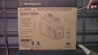 Westinghouse i PRO 2500 Generator [upl. by Ylrebmyk]