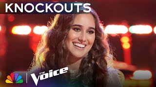 Katie O Brings the Fire with Reba McEntires quotTurn On the Radioquot  The Voice Knockouts  NBC [upl. by Casaleggio]