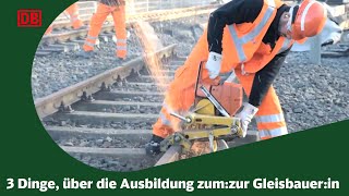 3 Dinge die unsere Azubis zum Gleisbauer wmd bei der Deutschen Bahn lernen [upl. by Attevaj]