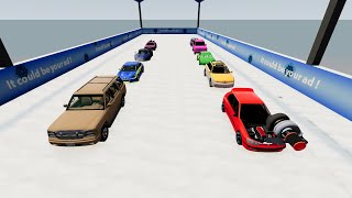 Cars vs ramp jump satisfaction BeamNGDrive 2 [upl. by Odinevneib812]