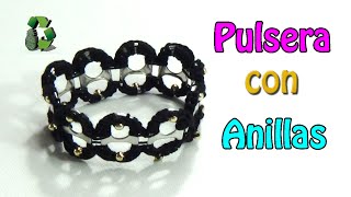 Pulsera con anillas de latas Reciclaje Ecobrisa [upl. by Anaujnas]