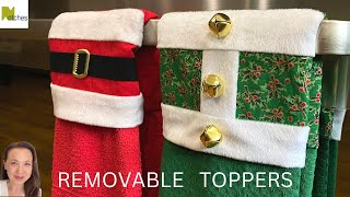 DIY Removable Christmas Hanging Tea Hand Towel Topper [upl. by Ulphia]