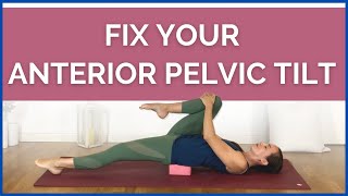 Yoga for Anterior Pelvic Tilt  Healthy Stretch for Lower Back and Hips [upl. by Bilac]