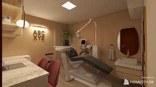 CONSULTORIO DENTAL PEQUEÑO  PROPUESTA de DISEÑO de INTERIORES  asesoríavirtual interiordesign [upl. by Dorry]