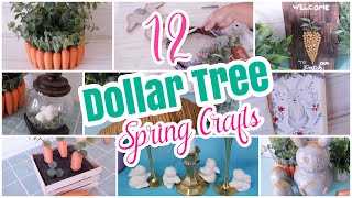 12 Best Dollar Tree DIY Spring Easter Crafts [upl. by Stinky543]