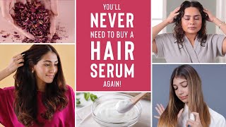 Use these DIY HAIR SERUMS to reduce HAIR FALL DAMAGE and FRIZZ instantly [upl. by Kristi]