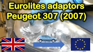 How to fit Eurolites beam adapters in Peugeot 307 2007 Error in the manual [upl. by Carolann]