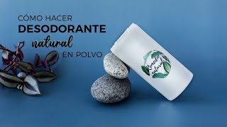 Cómo hacer Desodorante con Piedra de Alumbre en polvo  Receta natural [upl. by Frost959]