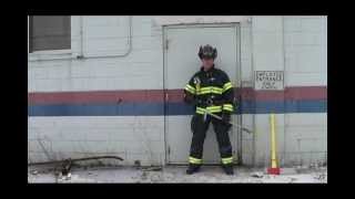 Firefighter Forcible Entry Pulling Hinges from a Metal Door and Jamb [upl. by Nilpik924]